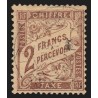 Timbres-Taxe n°26, Duval 2fr marron, oblitération légère - TB