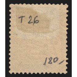 Timbres-Taxe n°26, Duval 2fr marron, oblitération légère - TB