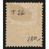 Timbres-Taxe n°26, Duval 2fr marron, oblitération légère - TB