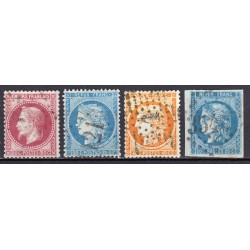 France 1849/1890 - Superbe collection 50 timbres Napoléon Cérès - TB 1er choix