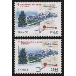 n°4441 variété "couleurs très décalées", neufs ** sans charnière, signé CALVES