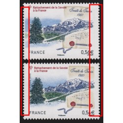 n°4441 variété "couleurs très décalées", neufs ** sans charnière, signé CALVES