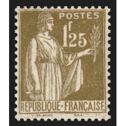 n°287, Paix 1fr25 olive, neuf ** sans charnière - SUPERBE