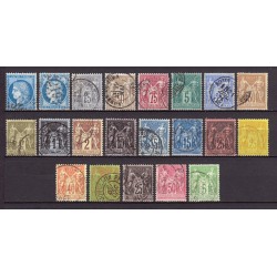 France 1849/1890 - Superbe collection 53 timbres Napoléon Cérès - TB 1er choix