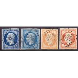 France 1849/1890 - Superbe collection 53 timbres Napoléon Cérès - TB 1er choix