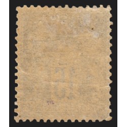 n°77, Sage 15c gris, Type II, neuf * avec charnière - B/TB