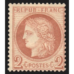 n°51, Cérès 2c rouge-brun, neuf * avec charnière - B/TB