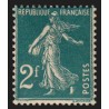 n°239a, variété "Sans signature Roty", Semeuse 2fr vert-bleu, neuf ** - SUPERBE