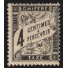 Timbres-Taxe n°13, Duval 4c noir, neuf * avec légère trace de charnière - B/TB