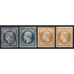 France 1849/1875 - Superbe collection 35 timbres Napoléon Cérès - TB 1er choix