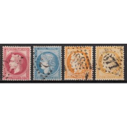 France 1849/1875 - Superbe collection 35 timbres Napoléon Cérès - TB 1er choix