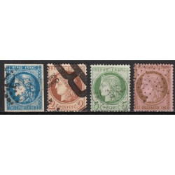 France 1849/1875 - Superbe collection 35 timbres Napoléon Cérès - TB 1er choix