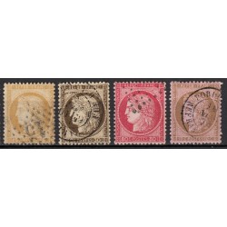 France 1849/1875 - Superbe collection 35 timbres Napoléon Cérès - TB 1er choix