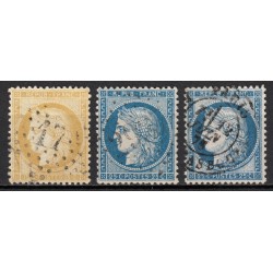 France 1849/1875 - Superbe collection 35 timbres Napoléon Cérès - TB 1er choix