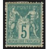 n°64, Sage 5c vert, Type I, neuf * avec charnière, pièce d'attente