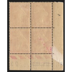 n°196, numéros de série barrés, Semeuse 1fr40 rose, neufs * avec charnière - TB