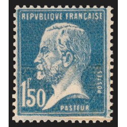 n°181, variété "impression du raccord", Pasteur 1fr50 bleu, neuf ** - TB