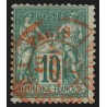 n°76, Sage 10c vert, Type II, oblitéré càd Rouge des imprimés - B/TB