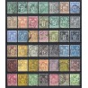 France 1876/1890 - Belle collection au type Sage COTE 1.200 € - TB D'ASPECT