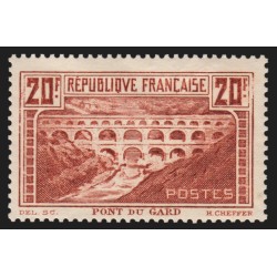 n°262A, Pont du Gard, Type I, dentelé 13.5, neuf ** sans charnière - TB