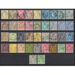 France 1849/1890 - Collection timbres Cérès Napoléon, COTE 1900 € - TB D'ASPECT