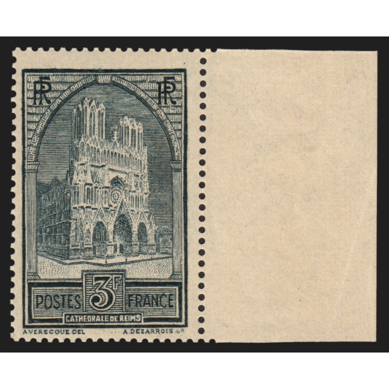 n°259c, Cathédrale de Reims, Type IV, neuf ** sans charnière - TB