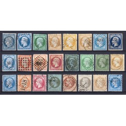 France 1849/1875 - Collection 47 timbres Cérès, Napoléon - COTE 1.850 €