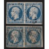 n°10 x2 paires en 2 nuances différentes, Présidence 1852 - B/TB