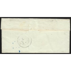 Lettre de Paris du 29/JANV./1871 taxe allemande manuscrite 20 en bleu - TB