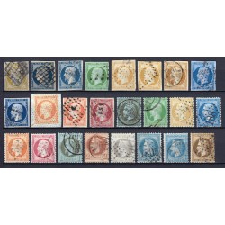 France 1849/1875 - Collection 48 timbres Cérès, Napoléon - COTE 2.450 €