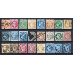 France 1849/1875 - Collection 48 timbres Cérès, Napoléon - COTE 2.450 €