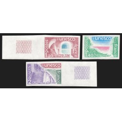 Timbres de Service n°60/62 non-dentelés, UNESCO 1980, neufs ** sans charnière