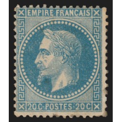 n°29A, Napoléon Lauré 20c bleu, Type I, neuf * - BEAU D'ASPECT