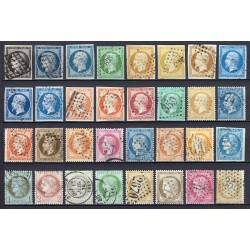 France 1849/1890 - Superbe collection 57 timbres Napoléon Cérès - TB 1er choix