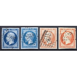 France 1849/1890 - Superbe collection 57 timbres Napoléon Cérès - TB 1er choix