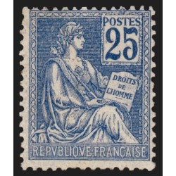 n°118, Mouchon 25c bleu, Type II, neuf ** sans charnière - B/TB