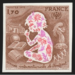 n°2028 non-dentelé, Année de l'Enfant 1979, neuf ** sans charnière - TB