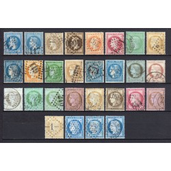 France 1849/1875 Belle collection Napoléon et Cérès COTE 2.450 € - TB D'ASPECT