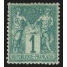 n°61, Sage 1c vert, Type I, neuf * avec charnière - TB D'ASPECT