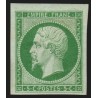 n°12, Napoléon non-dentelé, 5c vert, neuf * avec gomme - TB - Certificat ROUMET