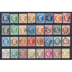 France 1849/1890 - Collection 66 timbres Cérès, Napoléon, Sage - COTE 1.400 €