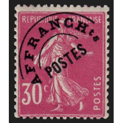 Préoblitérés n°59, Semeuse 30c rose, 1922, neuf ** sans charnière - TB