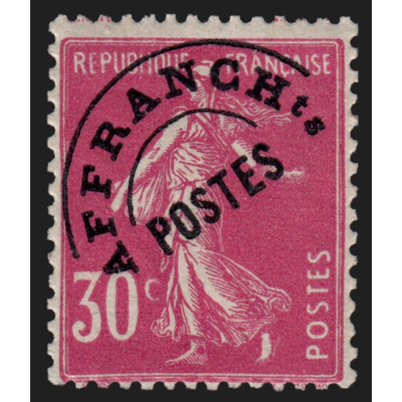 Préoblitérés n°59, Semeuse 30c rose, 1922, neuf ** sans charnière - TB