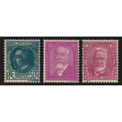 n°291/293, Célébrités 1933, série complète, neufs ** sans charnière - TB