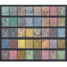 France 1876/1890 - Belle collection au type Sage COTE +930 € - TB D'ASPECT