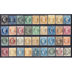 France 1849/1890 - Collection timbres Cérès Napoléon, COTE 2100 € - TB D'ASPECT