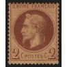 n°26A, Napoléon Lauré, 2c rouge-brun, Type I, neuf * avec charnière - TB