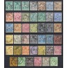 France 1876/1890 - Belle collection au type Sage COTE 1.150 € - TB D'ASPECT