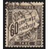 Timbres-Taxe n°21, Duval 60c noir, oblitéré - TB