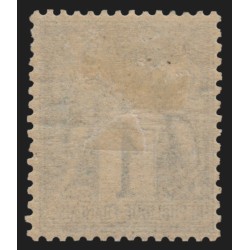 n°61, Sage 1c vert, Type I, neuf * avec charnière - TB